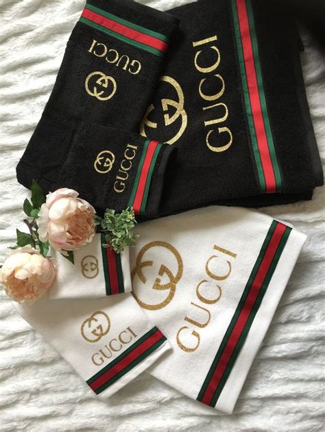 cheap gucci bathroom set|gucci towel set price.